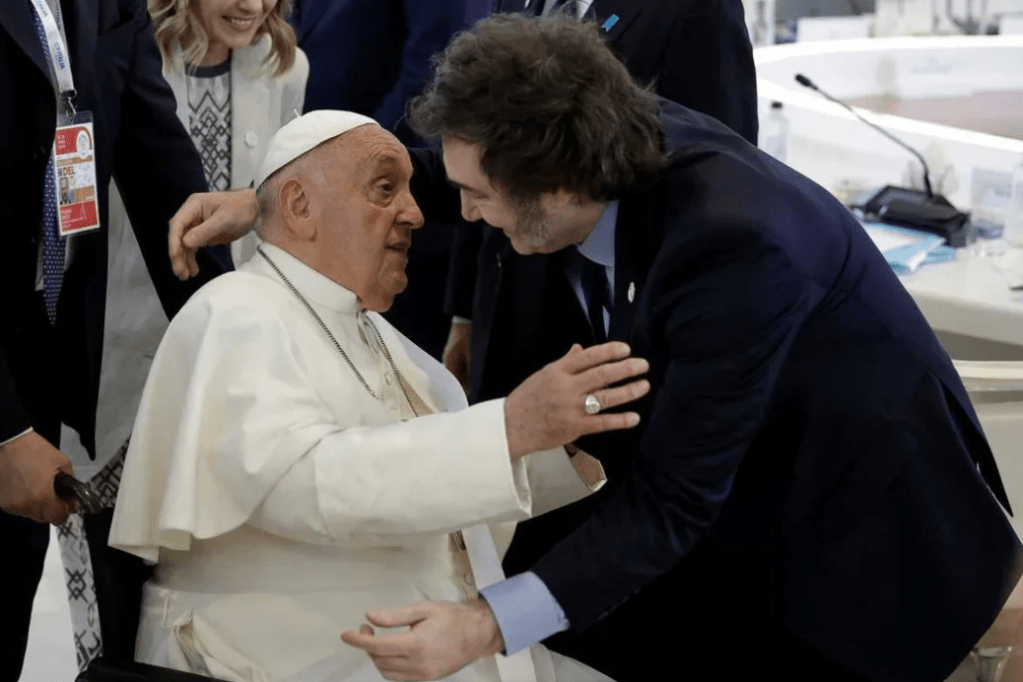 Milei destacó el rol del papa Francisco en su agenda&nbsp;social