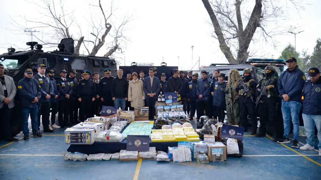 Bullrich presentó los récords de incautaciones de drogas en&nbsp;2025