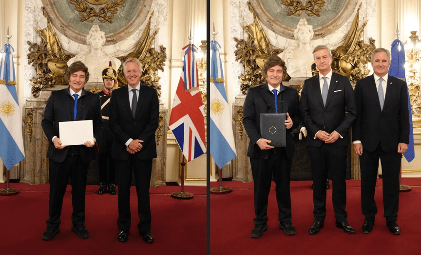 El embajador de EE.UU. presentó sus credenciales a&nbsp;Milei