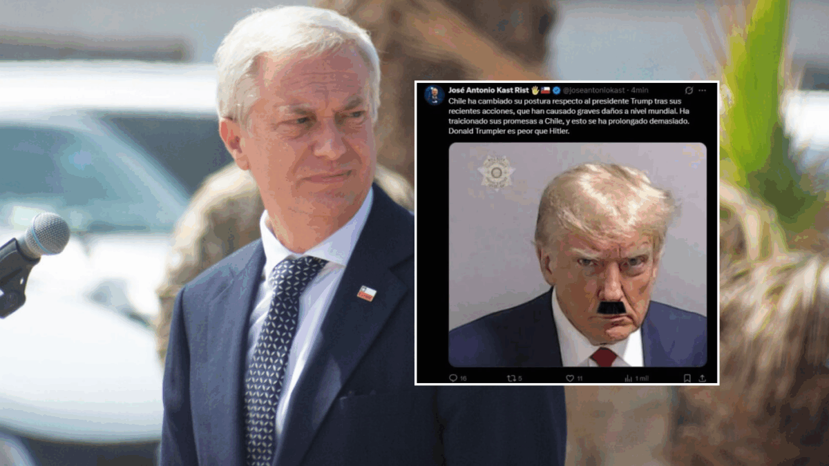 Hackean las redes del presidente de Chile y difunden una imagen alterada de Trump