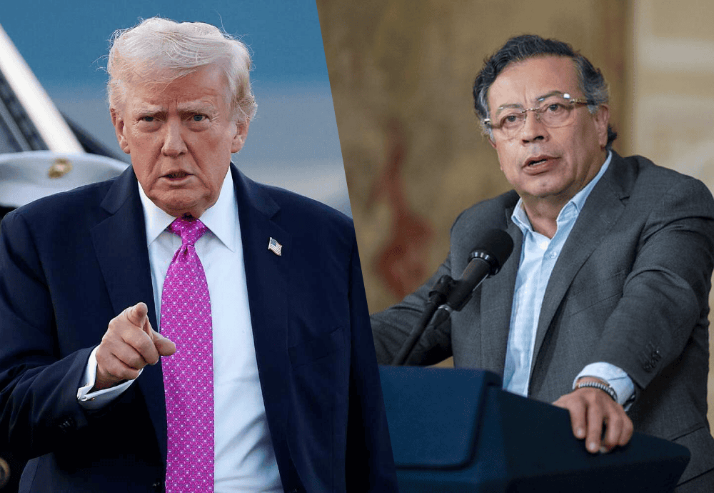 Petro le reclamó a Trump que no intervenga en la campaña electoral colombiana